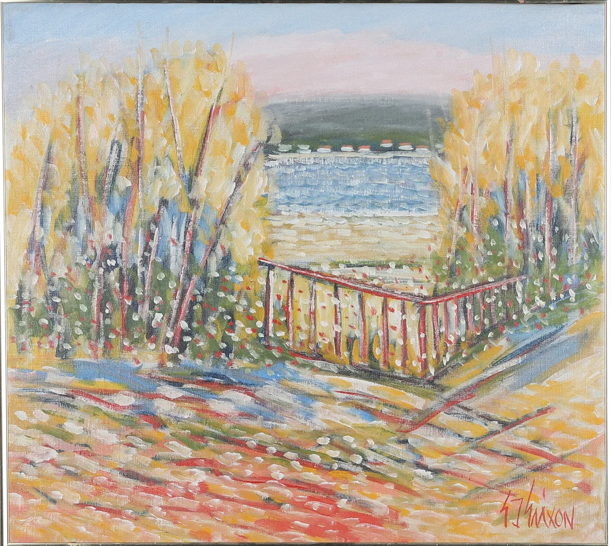 GUNNAR INGEMAR ERIXON. olja på duk, signerad och daterad 1996 á tergo. — Paintings — Gomér & Andersson Norrköping