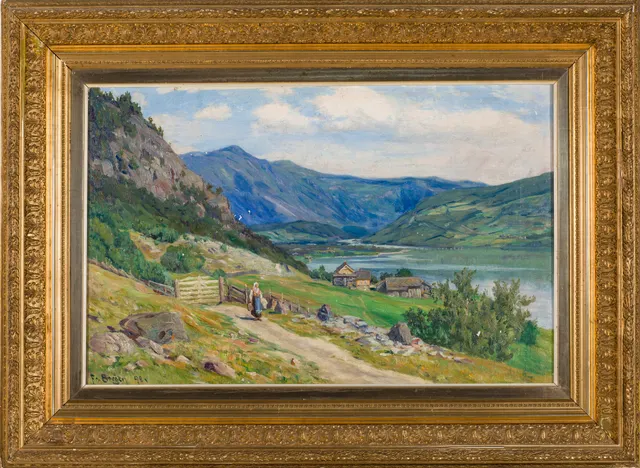 Borgen, Fredrik — Budeie på sti, 1898