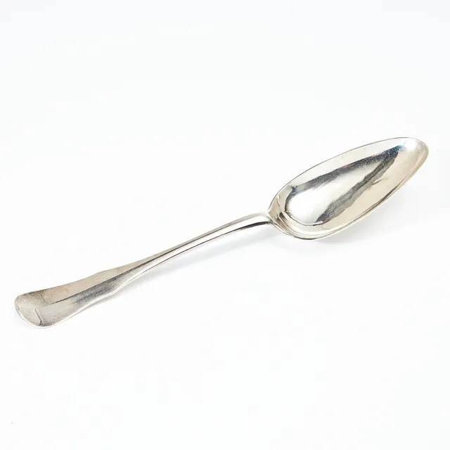 PETTER GILLBERG (VERKSAM 1764-1806). Sked, silver, Varberg 1775.