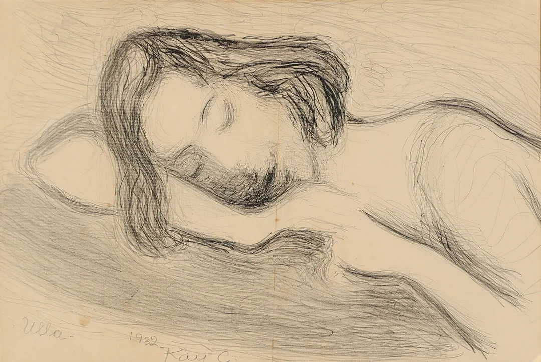 KAY CHRISTENSEN (1899-1981). EFTER. Litografisk tryk 'Ulla' fra 1932, tryksigneret. — Engravings & Prints — Palsgaard Kunstauktioner