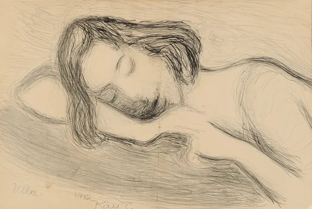 KAY CHRISTENSEN (1899-1981). EFTER. Litografisk tryk 'Ulla' fra 1932, tryksigneret.