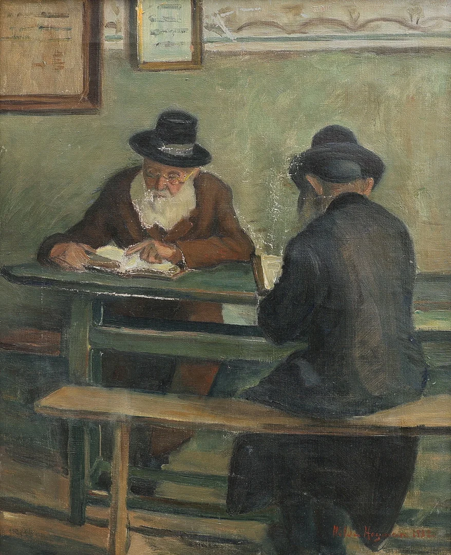 HILDA HEYMAN. MOTIV MED LÄRDA MÄN, OLJA PÅ DUK. — Paintings — Crafoord Auktioner Lund