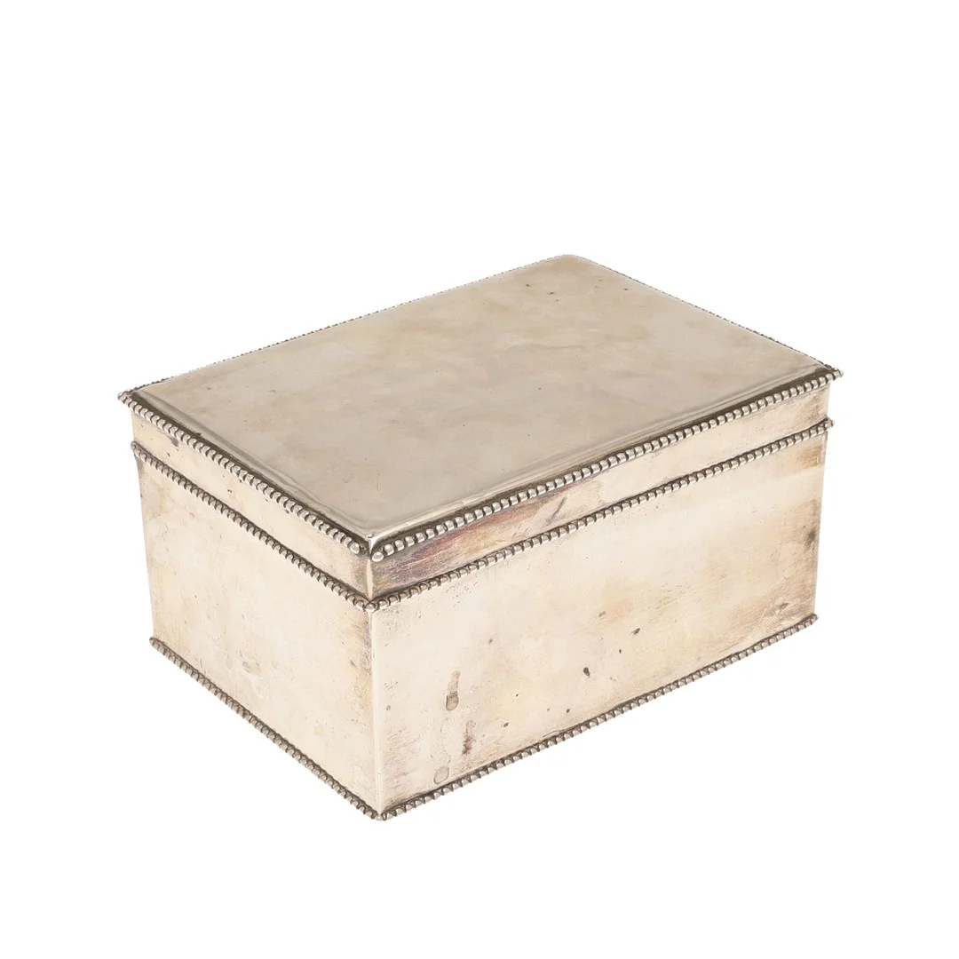A 19TH CENTURY DUTCH SILVER BOX. — Silver — Lawrences Auctioneers