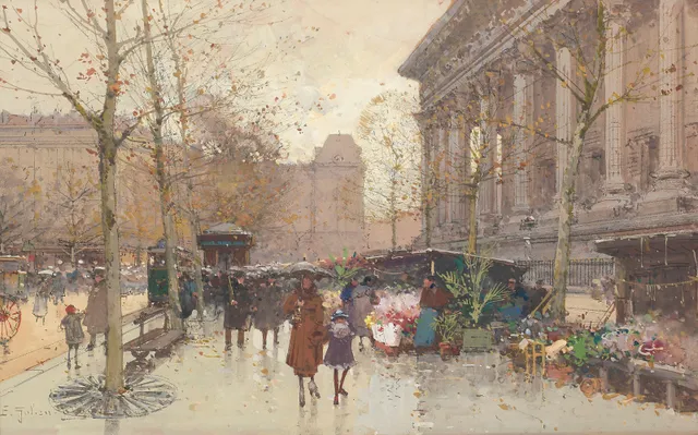 Galien Laloue, Eugène — "Marche aux Fleurs, La Madeleine"