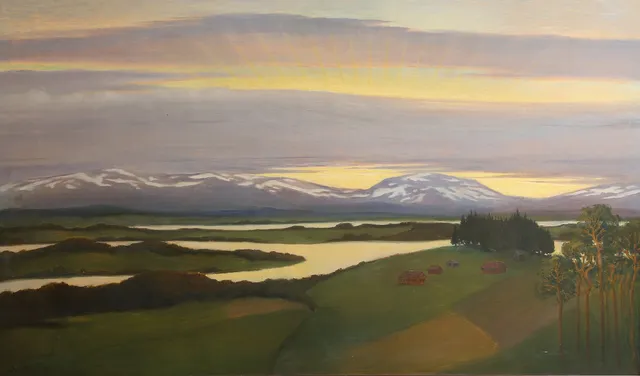 SVANTE KEDE. Olja på duk, signerad 1910.