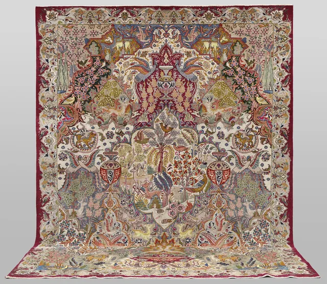 ORIENTMATTA. Figural Kashmar, 332 x 243 cm.