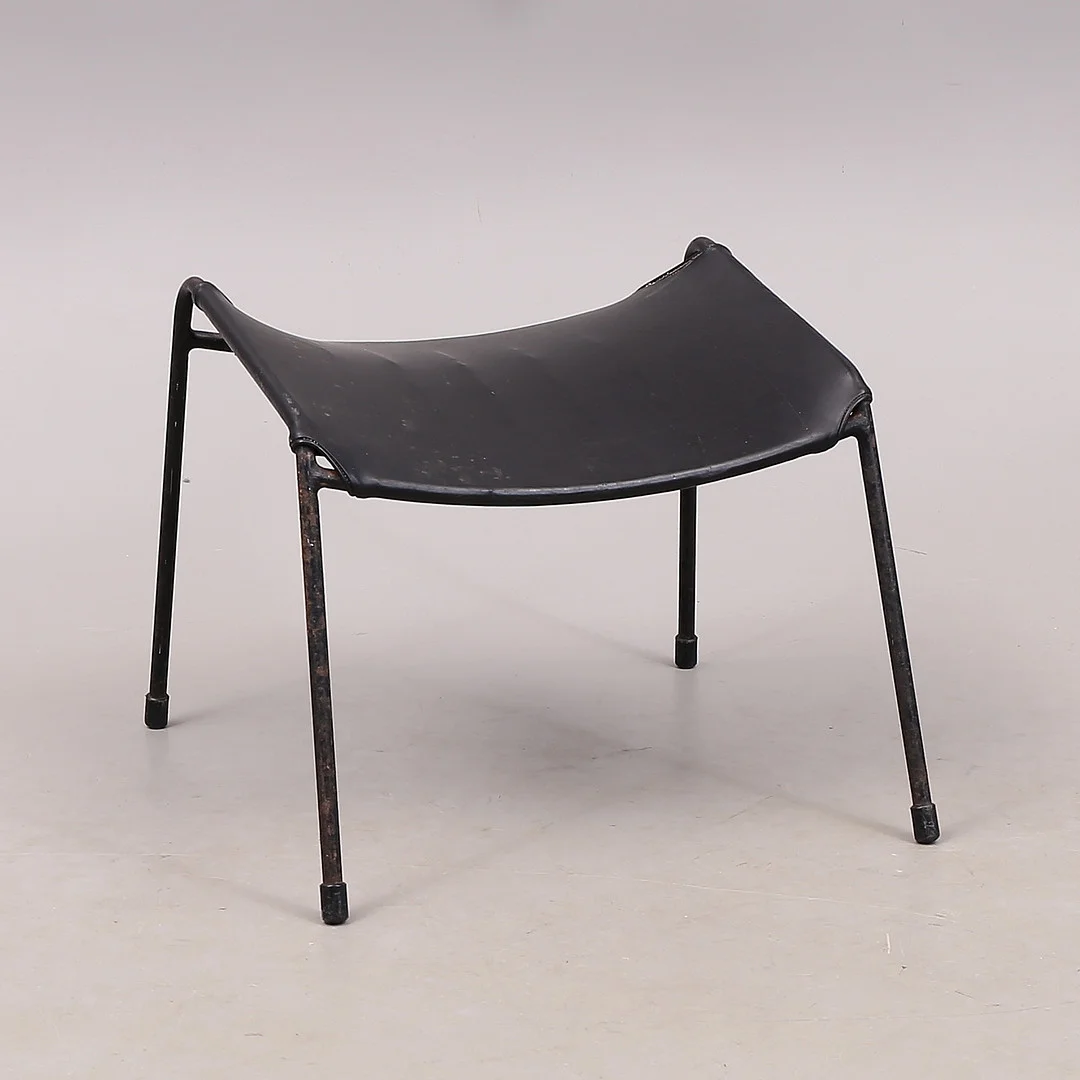 ALF SVENSSON. Fotpall, "Studio", Ljungs Industrier, Malmö, Bra Bohag, 1960-tal. — Armchairs & Chairs — Växjö Auktionskammare