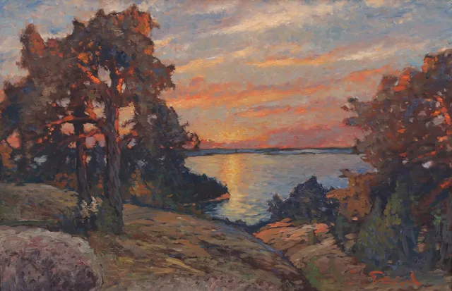 FRANS GARD. Olja på duk, signerad.