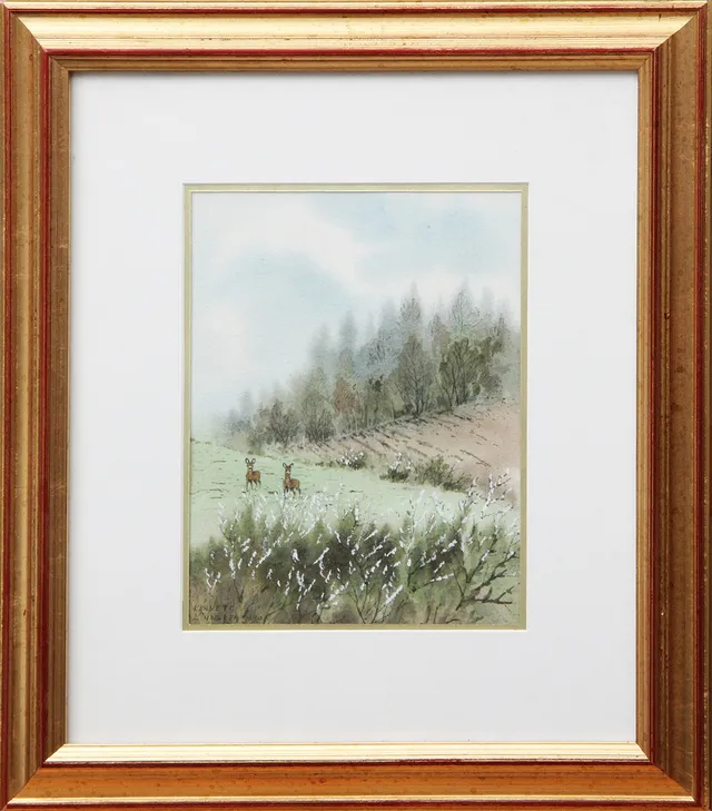 KENNETH LINDGREN. AKVARELL, på papper, signerad.