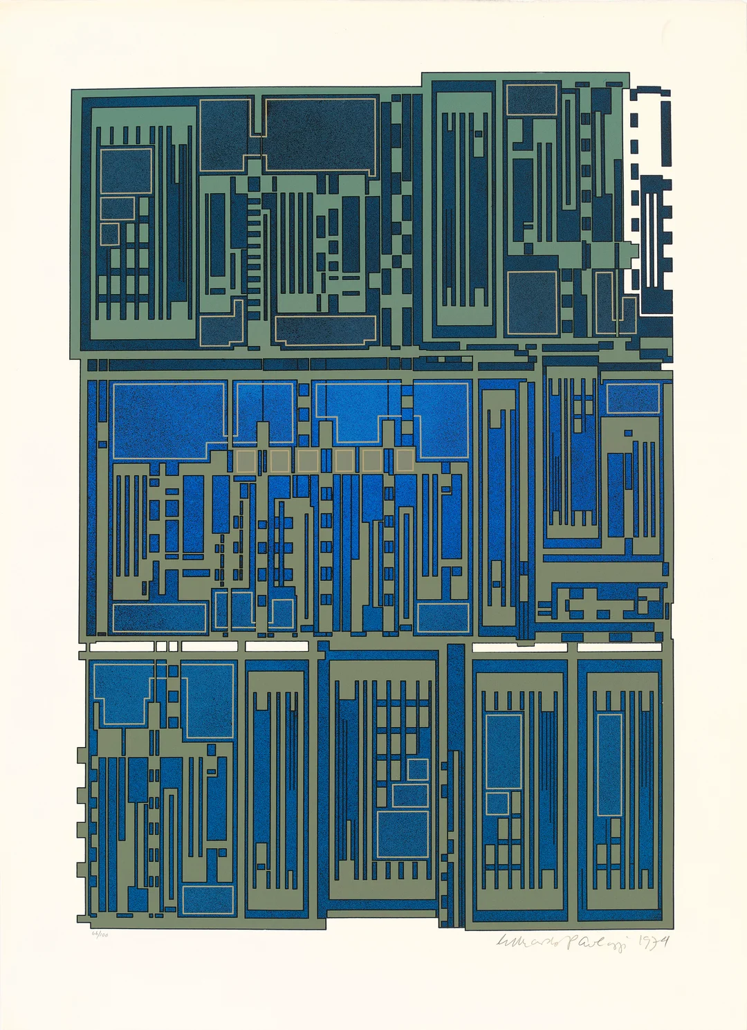 Paolozzi, Eduardo — "Hommage aux Prix Nobel" 1974 — Kunst/Grafikk — Blomqvist