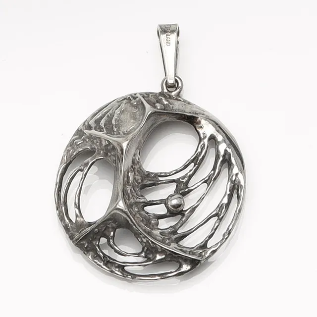 KARL LAINE, hänge, "Spiderweb", sterlingsilver, Sten & Laine, Finland, 1976.