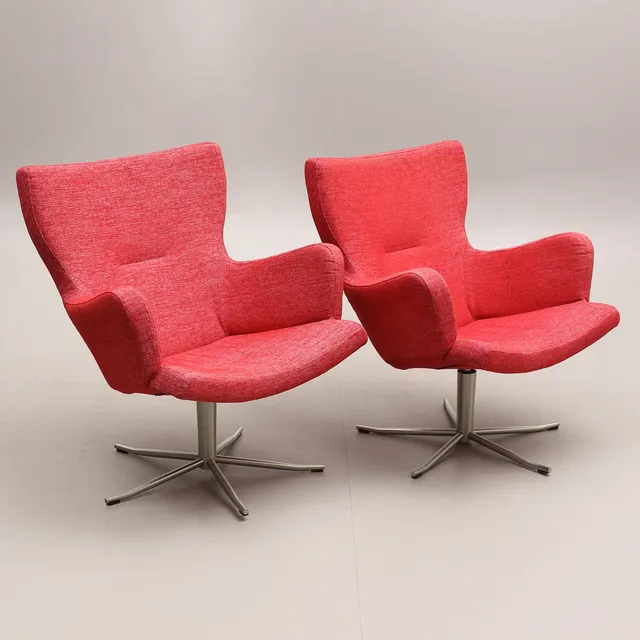 JAN EKSTRÖM. Fåtöljer, ett par, "Gyro", Conform, 1980/90-tal.