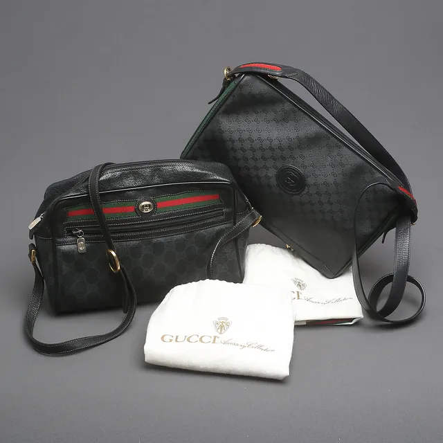 GUCCI, handväskor, 2 st, Italien.