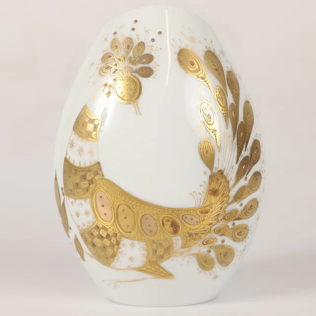 BJÖRN WIINBLAD. Vas, "Quatre couleurs", porslin, Rosenthal, Tyskland.