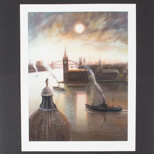 MATS ÅKERMAN. Pigment print, "Damen", signerad och numrerad.