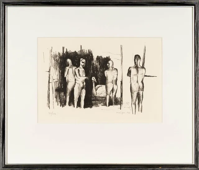 STURE MEIJER. Litografi, Figutmotiv, Numrerad: 23/250, Signerad och Daterad 1990.