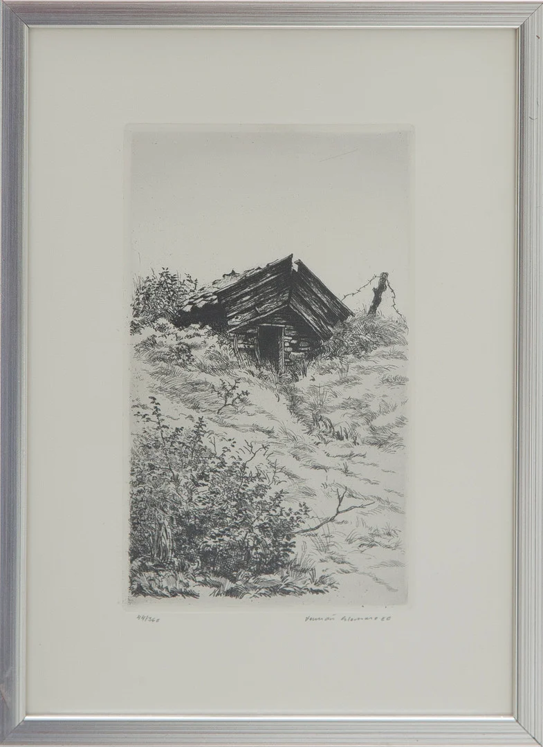 LENNART GLEMME. GRAFISKT BLAD, signerat, 1900-tal. — Engravings & Prints — Kalmar Auktionsverk
