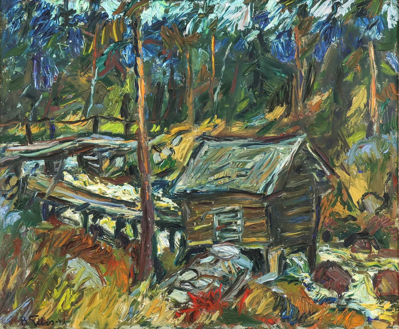 BENGT ELLIS. Signerad och daterad -49, olja på duk. — Paintings — Karlstad Hammarö Auktionsverk