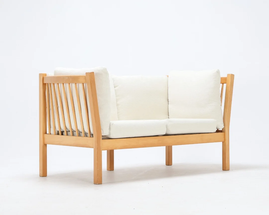 Andreas Hansen. Detached two-person. stretcher sofa beech — Furniture/Lounge suites, sofas — Lauritz