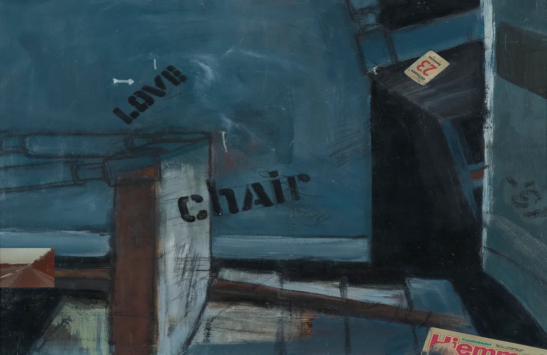 Frohde, Erik — "Studie av en stol VIII" 1984 — Kunst/Maleri — Blomqvist