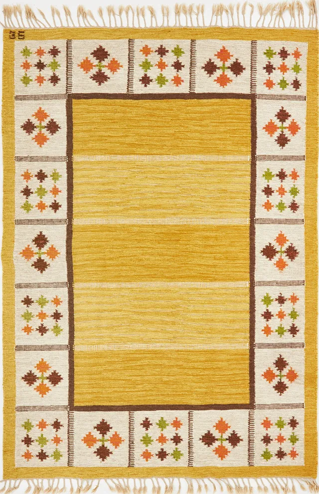 EVY SVENSSON. Rölakan, 1900-talets mitt, monogramsignatur ES, 243x172 cm.