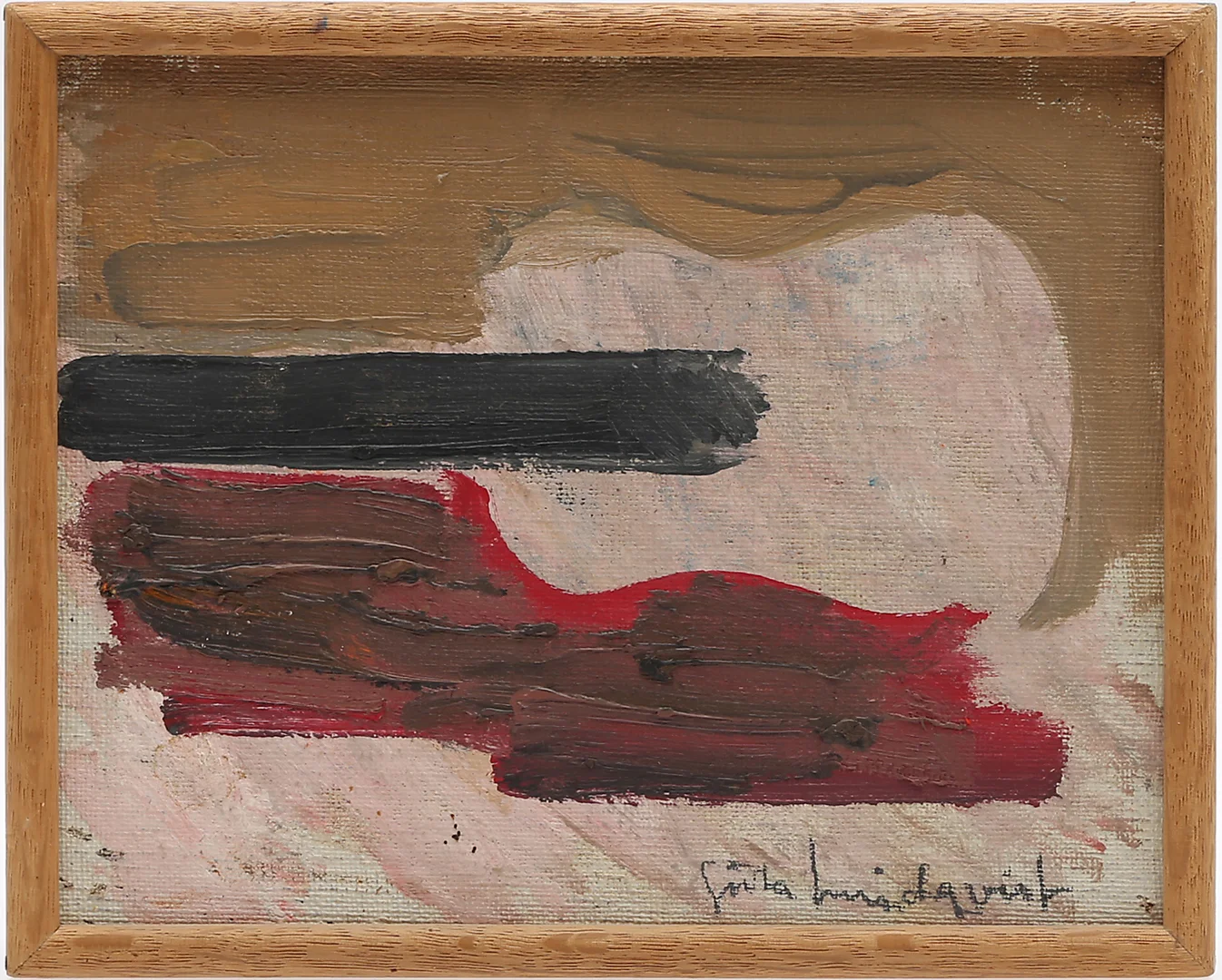 GÖSTA LINDQVIST. KOMPOSITION. — Paintings — Crafoord Auktioner Lund