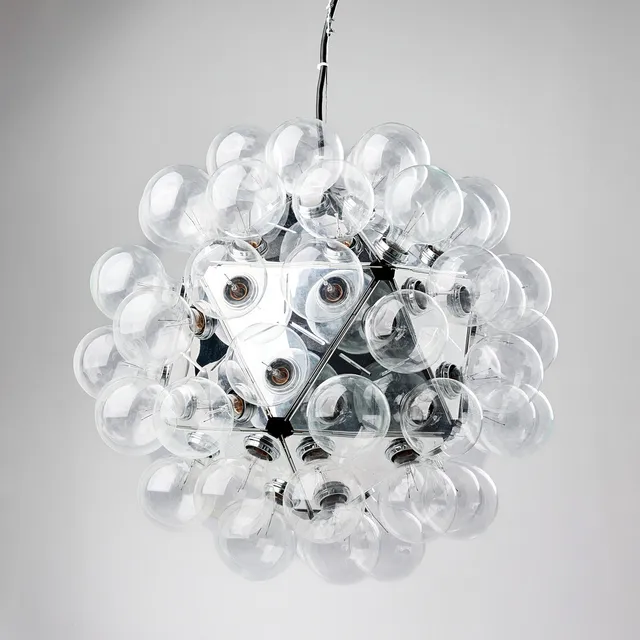 ACHILLE CASTIGLIONI. "Taraxacum 88 S1", taklampa, Flos, Italien, stål och aluminium.