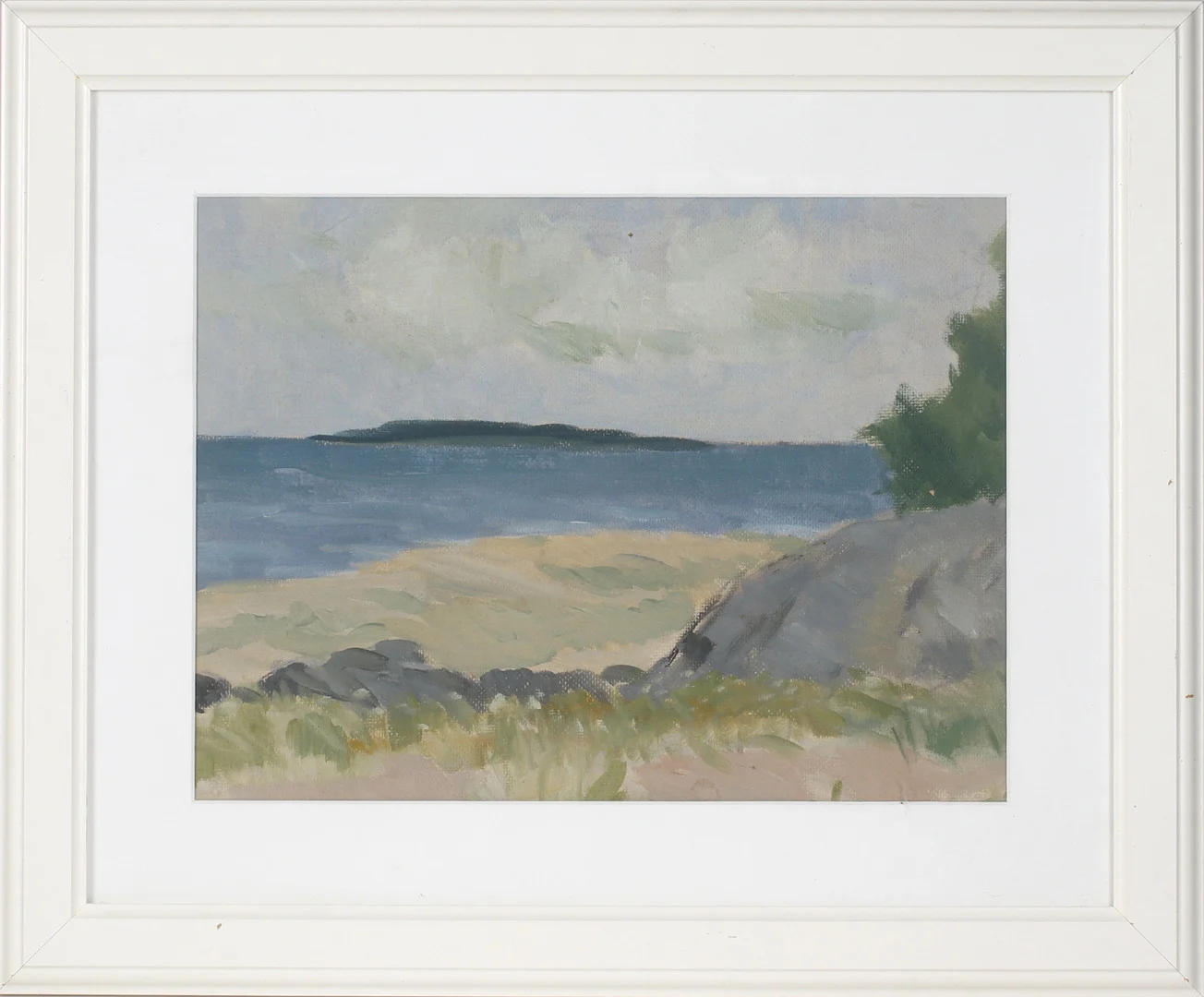 SUNE BLOMQVIST. Landskapsvy, olja på pannå, osignerad. — Paintings — Stadsauktion Sundsvall