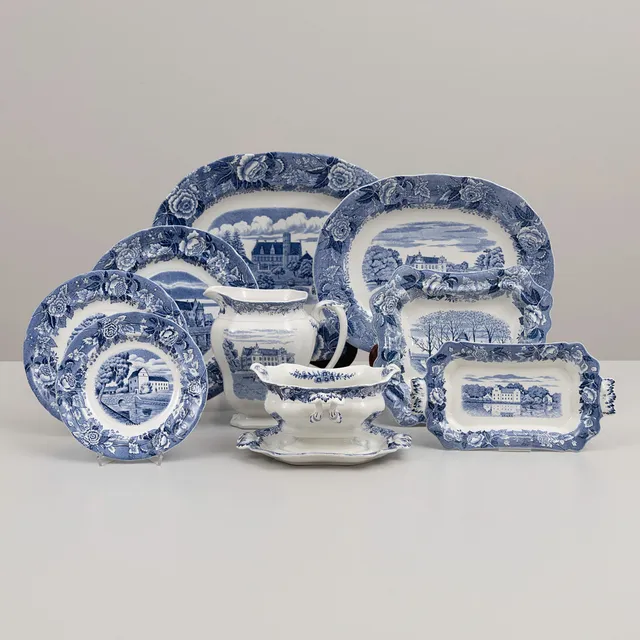 SERVISDELAR, 40 dlr, "Skåne" flintgods, Rörstrand.