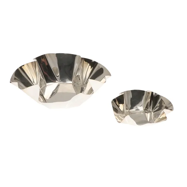 TWO MODERN ITALIAN ART SILVER BOWLS, BY SAN LORENZO.