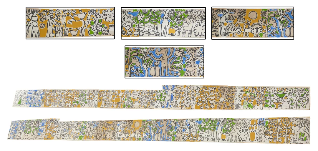 Lindaas, Arne — "Edens have" 1972 — Kunst/Øvrig billedkunst — Blomqvist