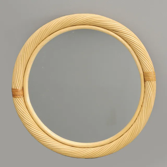 SPEGEL, flätad ram. 1900-talets slut.