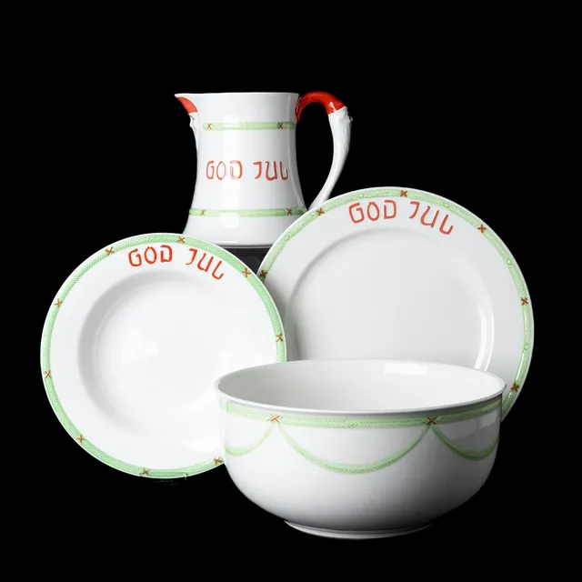 SERVIS, 26 delar, "God Jul", Rörstrand, porslin.
