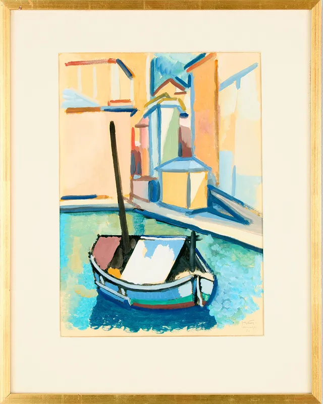 KURT JUNGSTEDT (1894-1963). Segelbåt.
