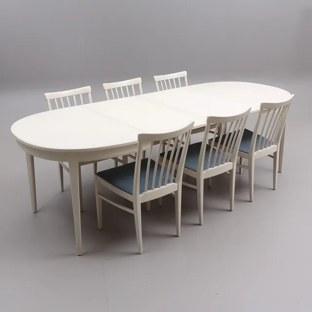 CARL MALMSTEN. Matgrupp, 7 delar, "Herrgården" Bodafors, 1961.