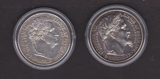 Danmark Tronskiftespecier 1848 og 1863