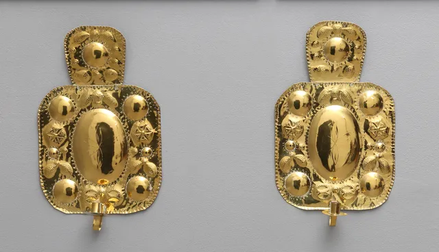 LJUSPLÅTAR, ett par, 1800-talets andra hälft.
