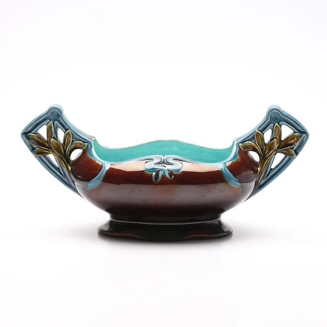 JARDINIERE, flintgods, Rörstrand, omkring 1900.