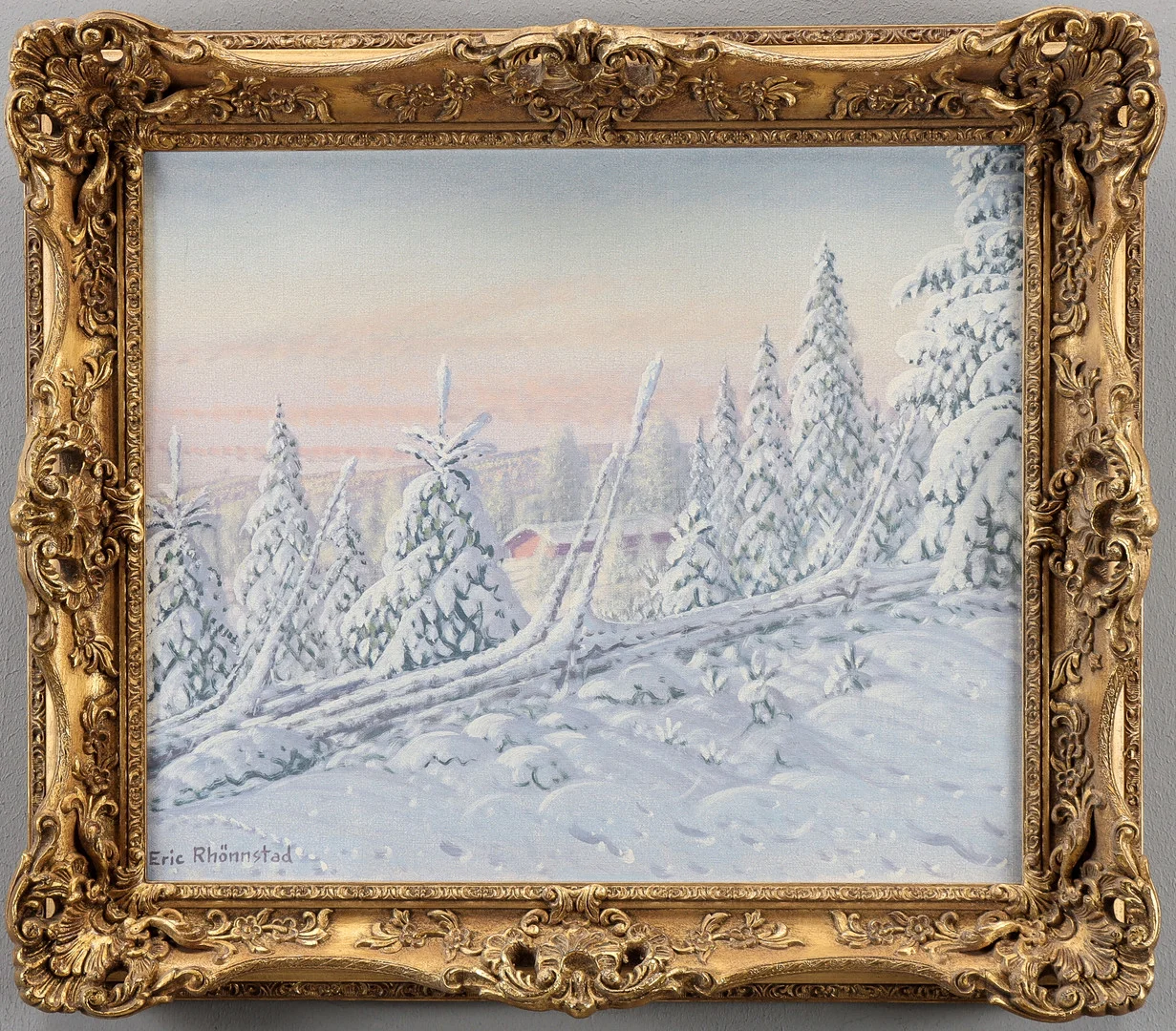 ERIC RHÖNNSTAD. Olja på duk, signerad. — Paintings — Karlstad Hammarö Auktionsverk