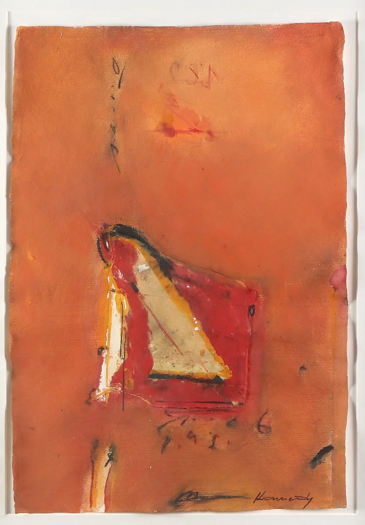 PETER KENNEDY. Blandteknik. Komposition. Signerad. — Paintings — Skånes Auktionsverk