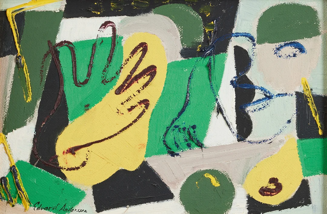EDVARD ANDERSSON. "Komposition". — Paintings — Stockholms Auktionsverk Magasin 5