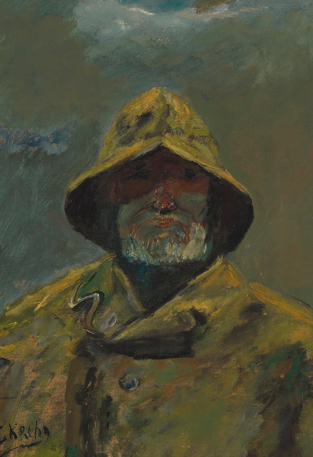 Krohg, Christian — Mann i sydvest — Kunst/Maleri — Blomqvist