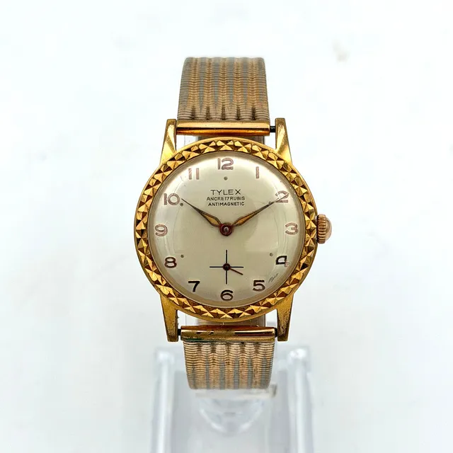 TYLEX, armbandsur, 1960/70-tal, manuell, gulddoublé.
