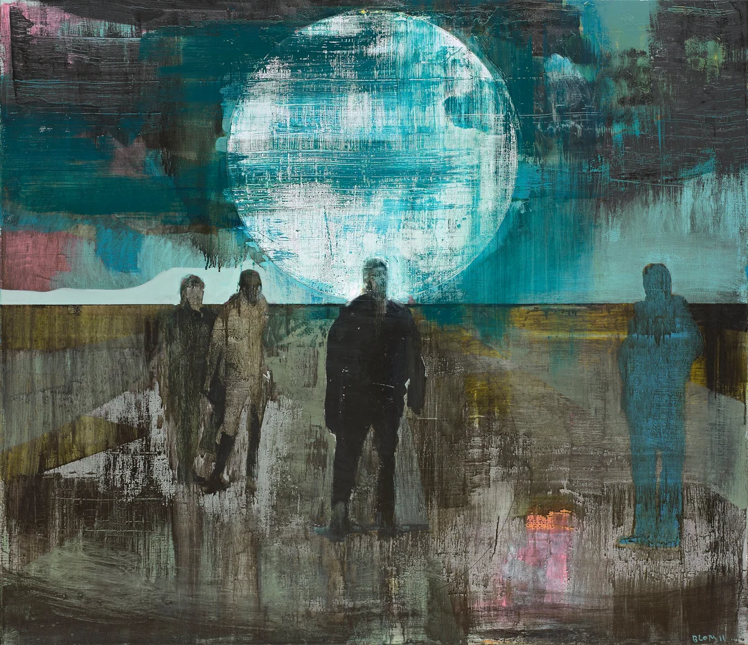 Blom, Kenneth — "The moon" 2011 — Kunst/Maleri — Blomqvist