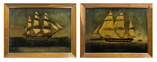 AFTER 19TH C SCHOOL. "YORKSHIRE 1100 TONS" AND THE "SHANNON 1450.