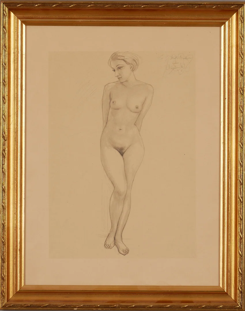 NILS VON DARDEL. EFTER. Nakenstudie, reproduktion, signerad i trycket. — Other — Auktionsfirma Kenneth Svensson i Kalmar