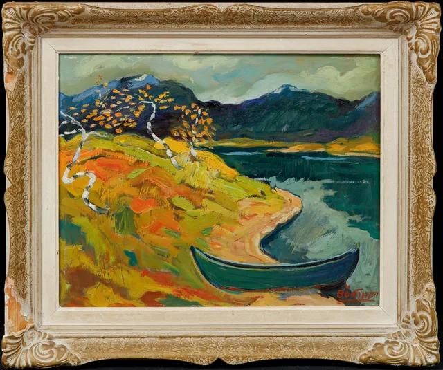 GUSTAF BÖRTNER ZANDT (1905-1985). Fjällandskap, olja på pannå, signerad.