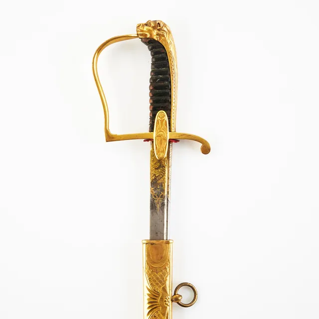 SABEL, svensk, för officer vid kavalleriförband, sannolikt Livgardet till häst eller Kronprinsens husarer, omkring 1800-talets mitt.