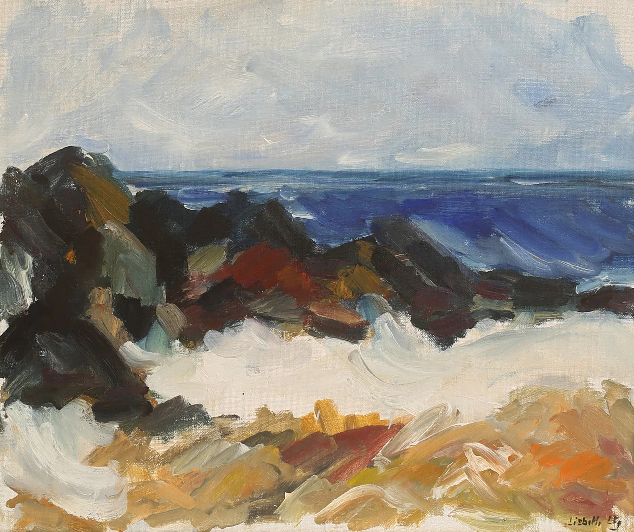 LISBETH LINDQVIST FORSBERG. Olja på duk, signerad. — Paintings — RA Auktionsverket Norrköping
