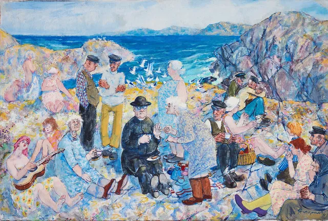 ERIK HAAMER. "Badgäster i Bohuslän".